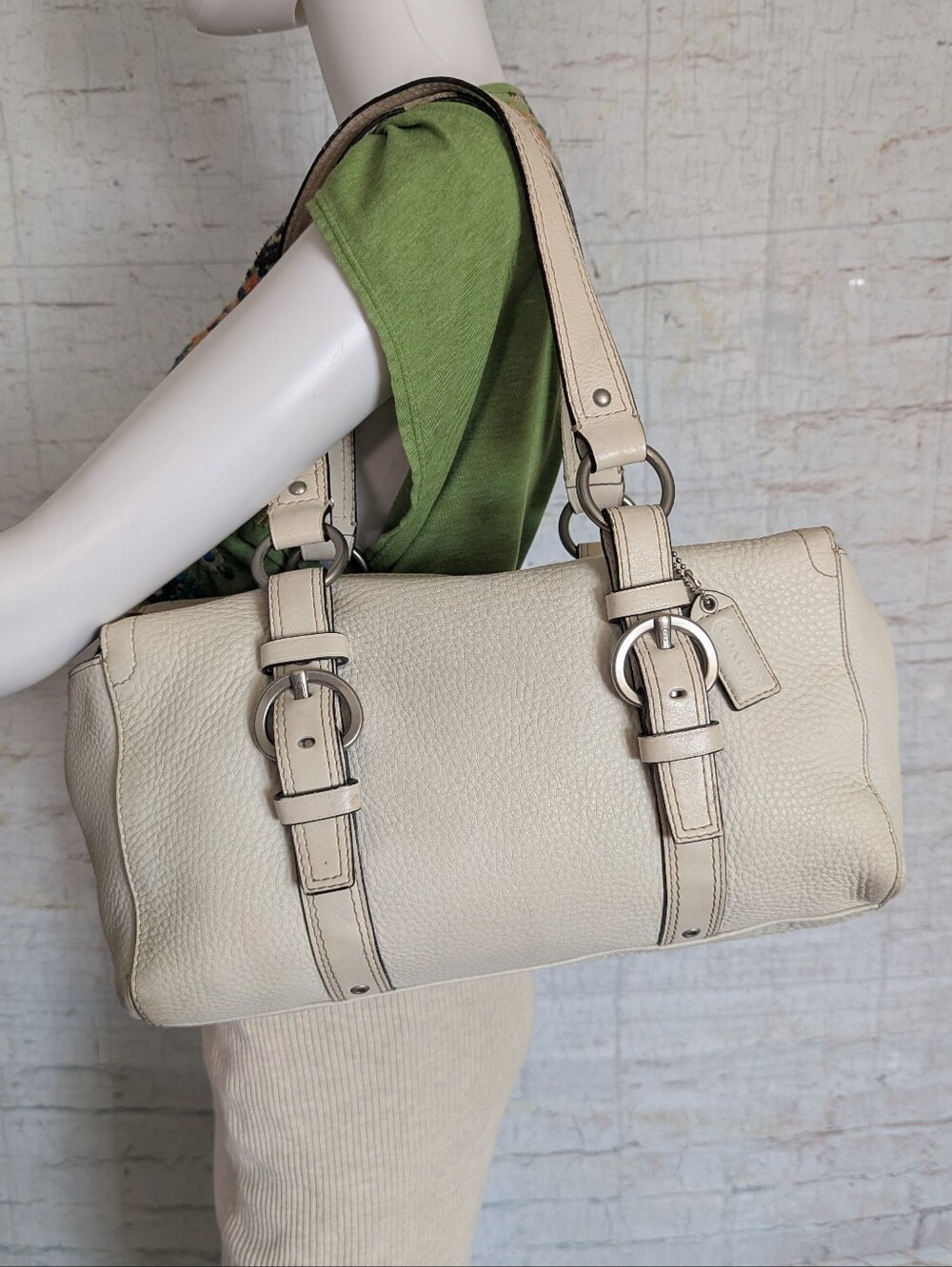 vintage Coach Chelsea Pebbled Leather Satchel